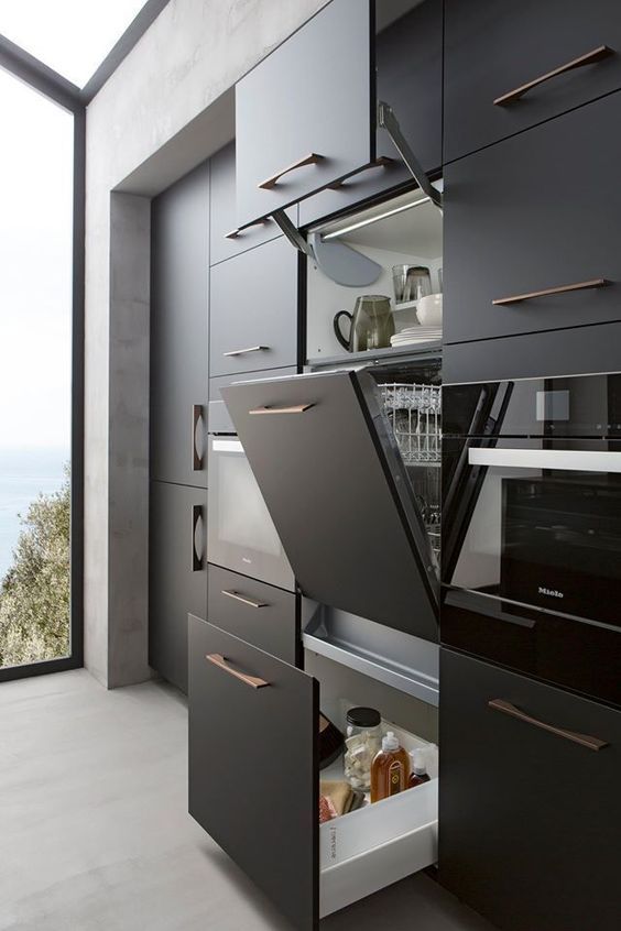 Modern | Modern kitchen cabinet design, Modern kitchen, Kitchen .