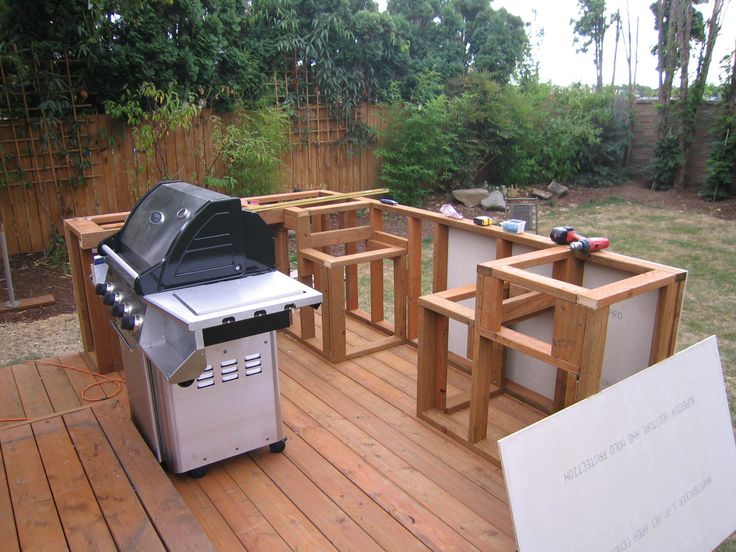 How to Build an Outdoor Kitchen and BBQ Island | Build outdoor .