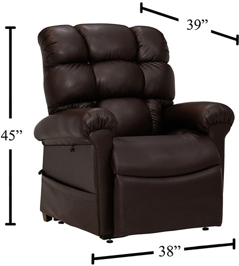 UltraComfort Vega Cozy Coffee Bean Medium Lift Chair 556-MLA-DST-U