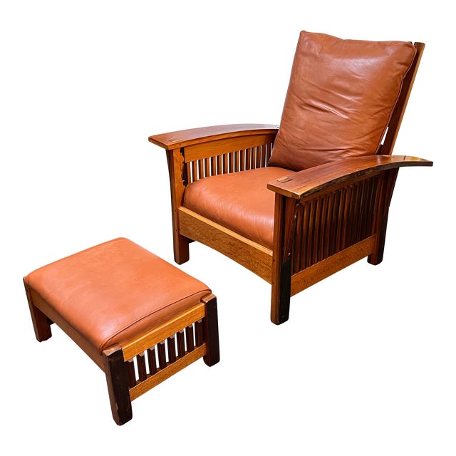 Whit McLeod Wine Barrel Morris Chair + Ottoman | Chairi