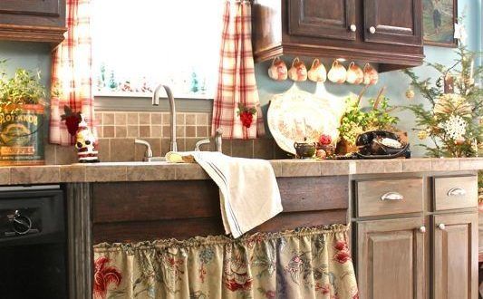 French Country Kitchen Curtains Ideas | Country kitchen, Country .
