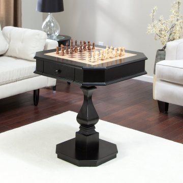 Signature Black Multi-Game Table | Multi game table, Table decor .
