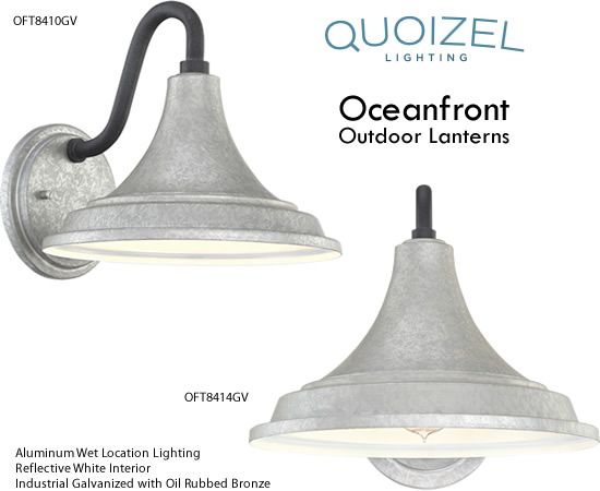 Quoizel Oceanfront Outdoor Lanterns - Beach House, Nautical and .