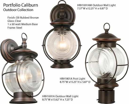 Portfolio Caliburn Outdoor Collection - Nautical Outdoor Lighting .