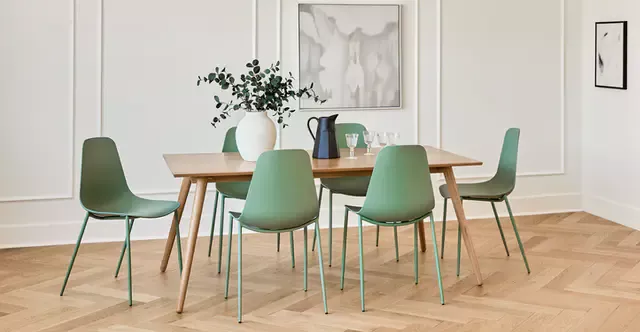 Svelti Aloe Green Dining Chair | Green dining chairs, Dining .
