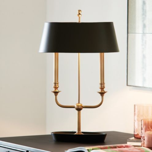 Rosedale Double Arm Candelabra Brass Lamp in 2023 | Table lamp .