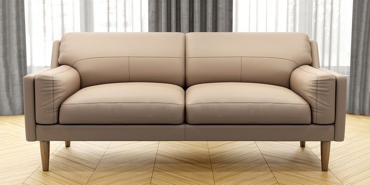 Contemporary Sofa Sets - Lorraine 3 Seater Sofa in Brown Colour by .