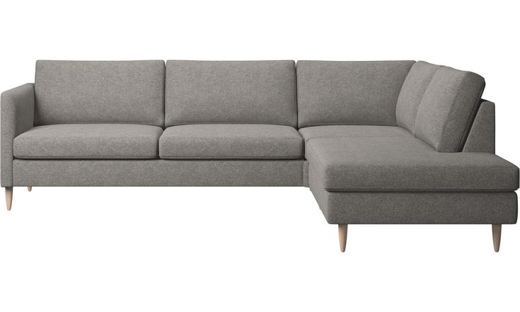 Indivi corner sofa with lounging unit - Visit us for styling .