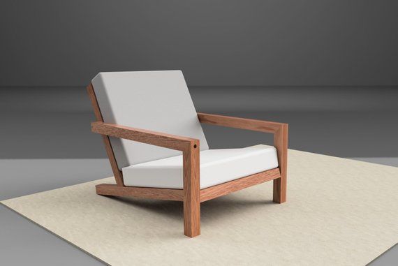 DIY design lounge stoel bouwtekening bouwplan tekening tuin - Etsy .