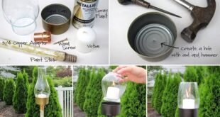 Outdoor Tuna Can Lantern DIY | Diy outdoor candles, Outdoor .
