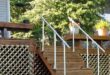 Simple & Sturdy Exterior Stair Railing | Outdoor stair railing .