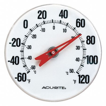 Acurite Analog Thermometer,5" Dial Size 00346A3 - Walmart.com .