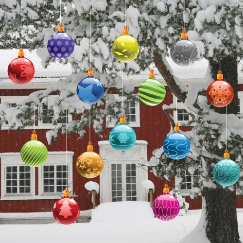 Christmas Yard Decorations - Traditional Hanging Christmas .