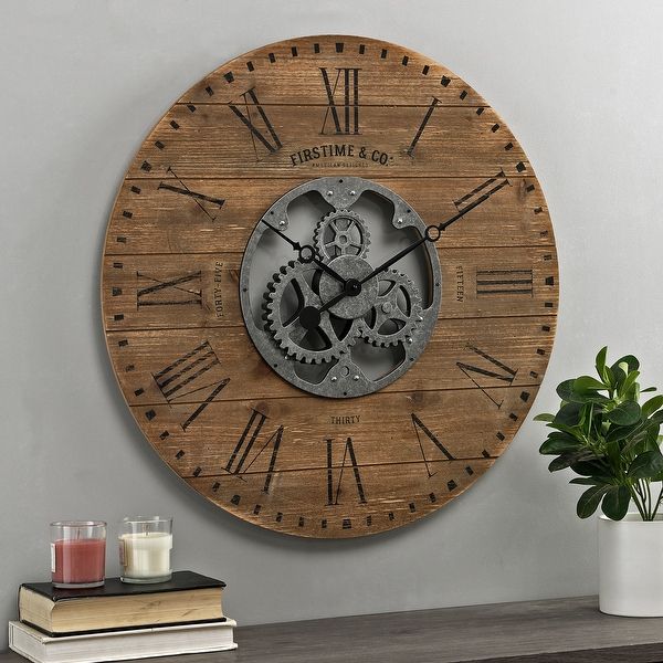Our Best Decorative Accessories Deals | Gear wall clock, Oversized .