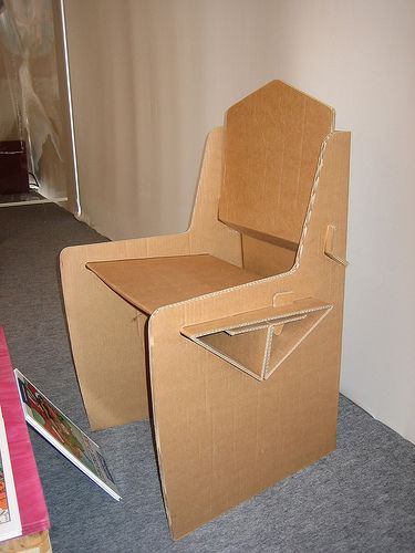 cardboard chair! | Cardboard chair, Cardboard furniture, Cardboard .