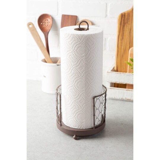DII® Chicken Wire Paper Towel Holder | Michaels | Paper towel .