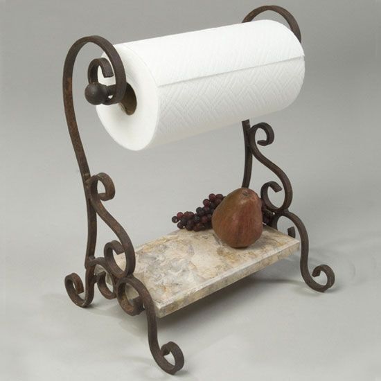 Under Counter Paper Towel Holder | Wrought iron decor, Iron .