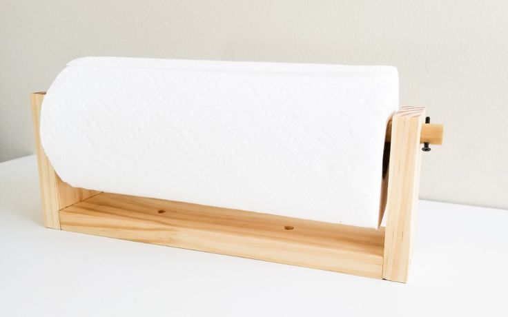DIY Wooden Paper Towel Holder | The Nomad Studio | Wooden paper .
