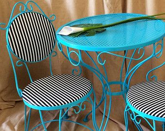 bistro table and chairs on Etsy, a global handmade and vintage .