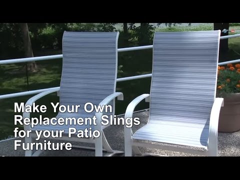 Replacement Sling Cover for Patio Furniture -- Make Your Own - YouTu