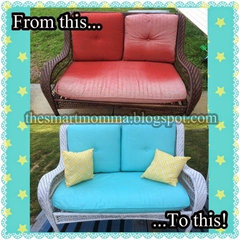 Yes, you can paint patio cushions! My patio furniture was dull and .