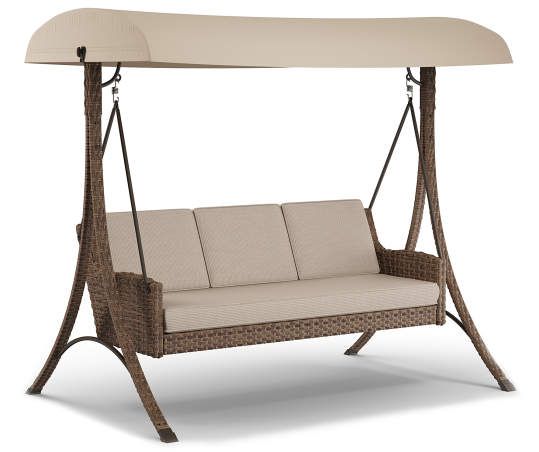 Wilson & Fisher Baytree All-Weather Wicker Cushioned Cuddle Patio .