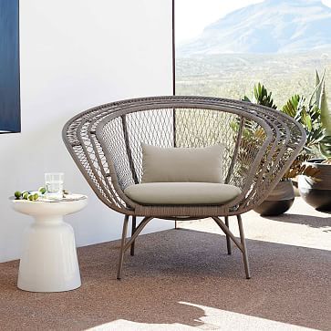 Modern Peacock Chair #westelm | Large lounge chair, Modern outdoor .