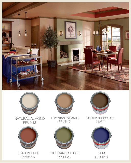 Accent color and joining color for open plan - Colorfully BE