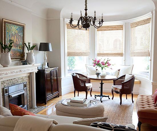 Window Design Ideas: Bay Windows | Living room furniture layout .