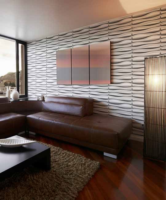 Peel & Stick Plastic Wall Panel - Lava Design. 12 Panels. 32sf .