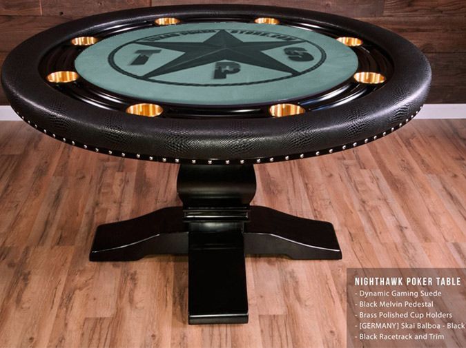 A Nighthawk Round Card Table | Poker table, Poker, Poker table for .