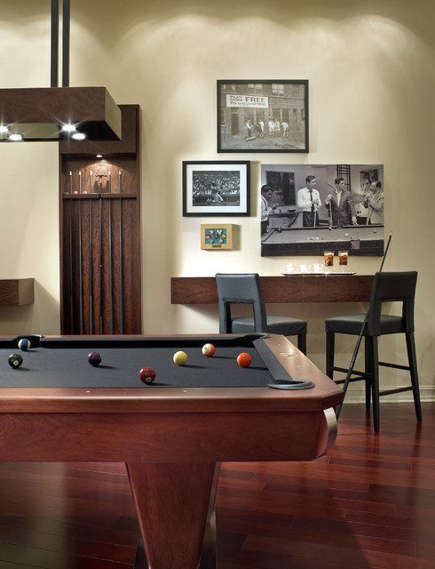 Classy and Charming: 19 Game Room Designs With Pool Table | Small .