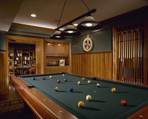 Natural Mahogany Billiard Room | Pool table room decor, Pool table .