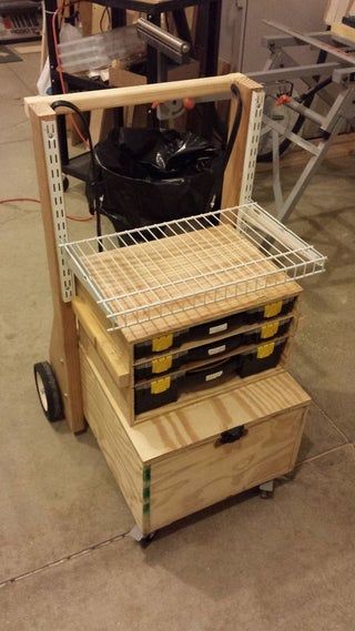 Mobile Toolbox and Work Station | Tool cart, Tool box, Wood tool b