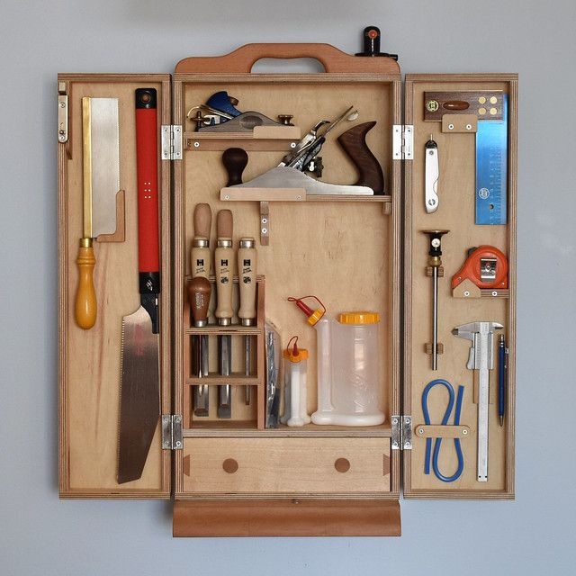 A portable tool cabinet | Tool cabinet, Tool storage, Woodworki