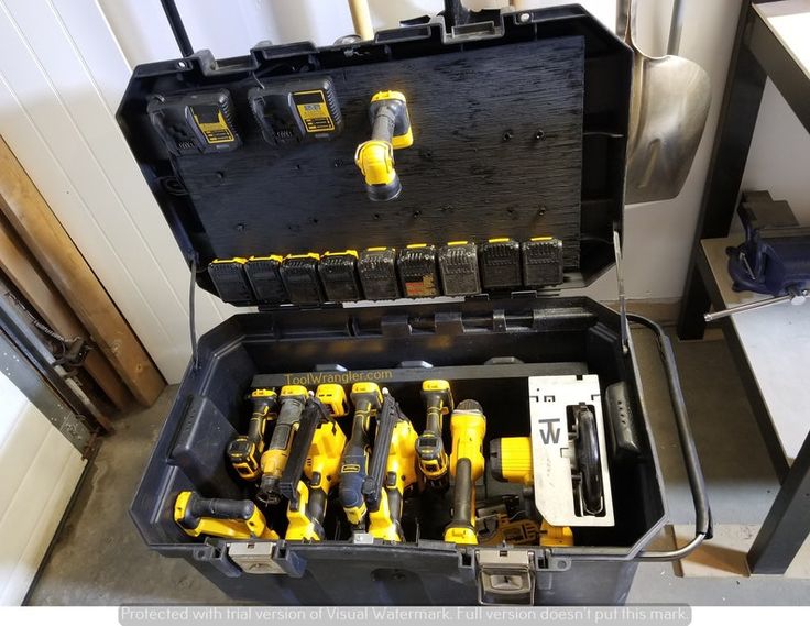 8-pack Mixed Dewalt 20V Tool & Battery Mounts by Tool Wrangler .