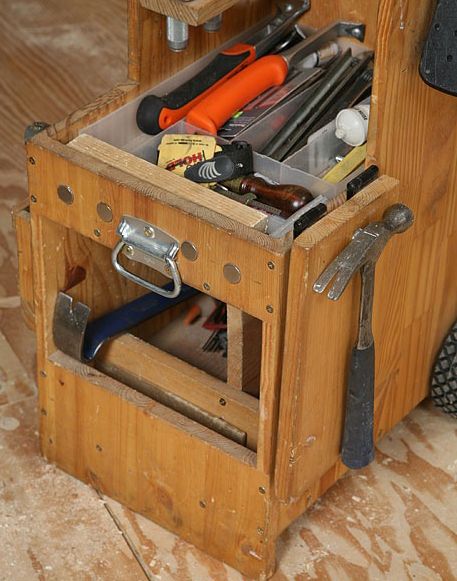 Al's Amazing Tool Box on Wheels | THISisCarpentry | Wood tool box .