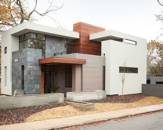 Modern - Photos & Ideas | Modern house facades, Facade house .
