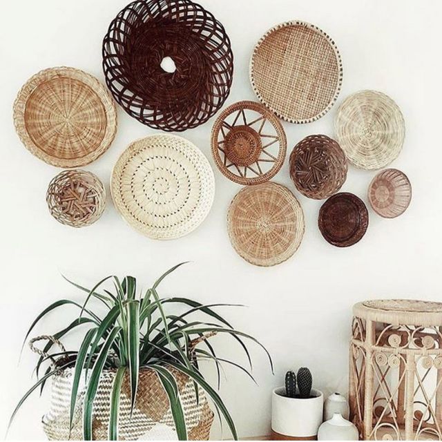 Creating a wicker basket gallery wall (chic.mom.in.the.city .