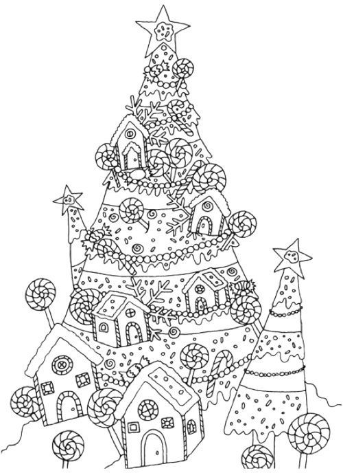 Creative Christmas Tree Coloring Book: A Collection of Classic .