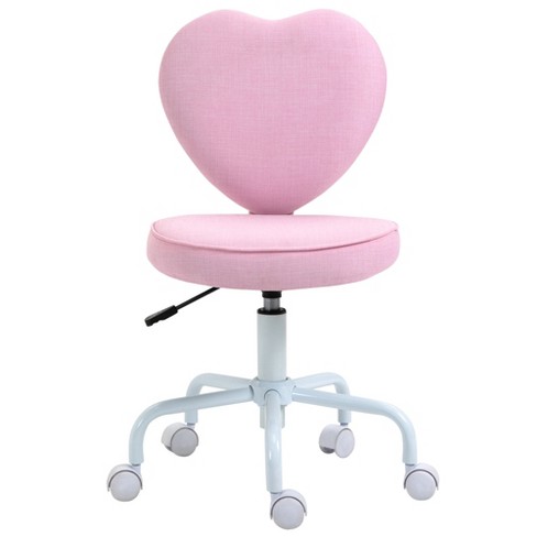 Homcom Heart Love Shaped Back Design Office Chair With Adjustable .