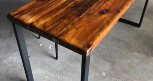 SALE Reclaimed Wood & Steel Desk Wood Office Desk Desk | Etsy .