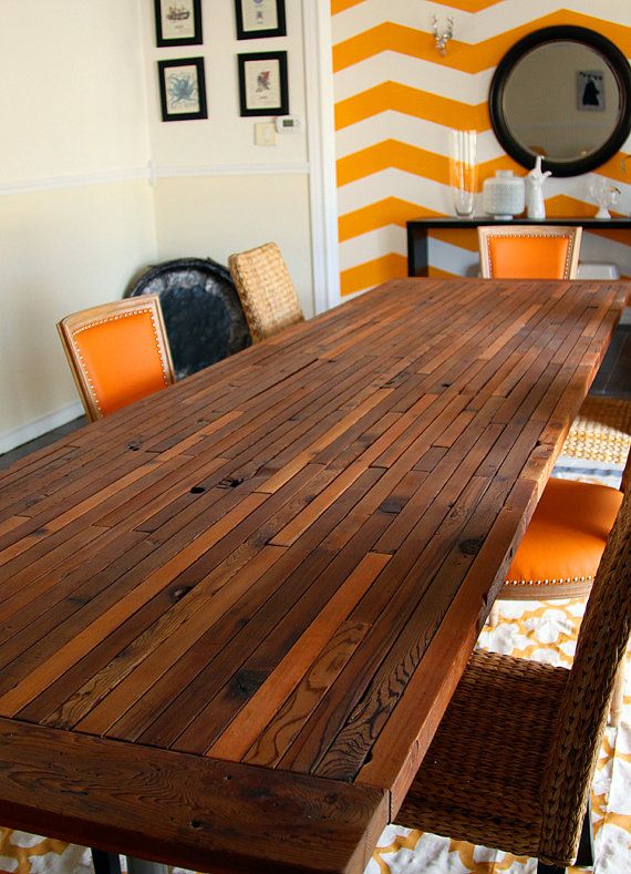Extraordinary Custom Reclaimed Dining or Conference Table .