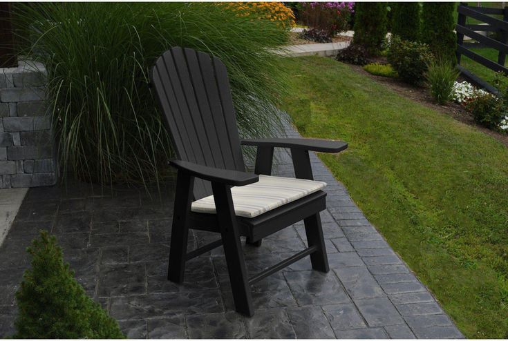 A & L Furniture Recycled Plastic Upright Adirondack Chair - LEAD .