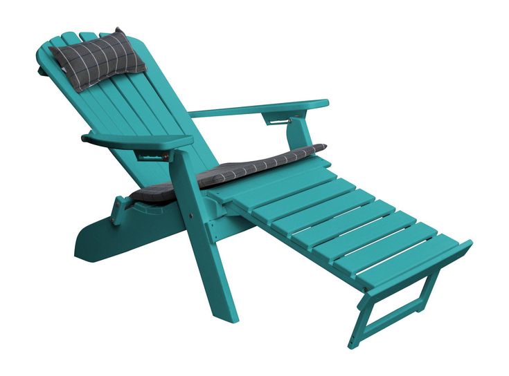 A&L Adirondack Chair with Pullout Ottoman | Recycled plastic .