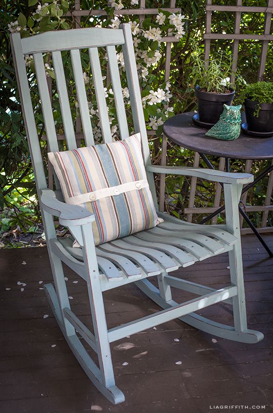 Upcycle Your Rocking Chairs with this DIY Chalk Paint® Tutorial .