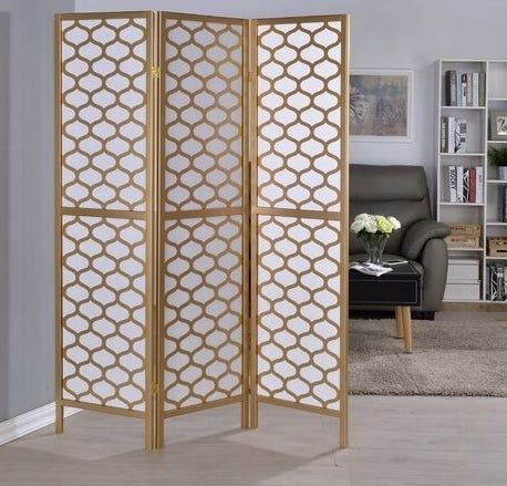 A chic room divider if you're looking to separate your studio .