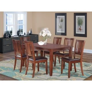 East West Furniture Dinette 7-piece Dining Table and 6 Dining .