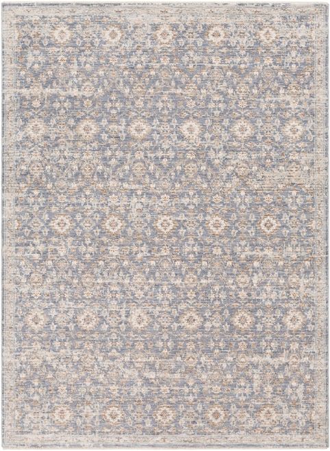 Carlton Pale Blue Viscose Area Rug | Rugs, Navy rug, Surya ru