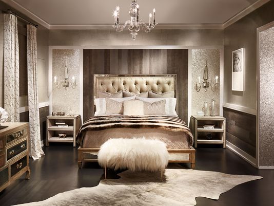 rustic glamour bedroom - Google Search | Glamourous bedroom, Glam .